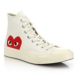 Converse x Comme des Garçon Chuck Taylor Hidden Heart High Top sneaker men’s 7